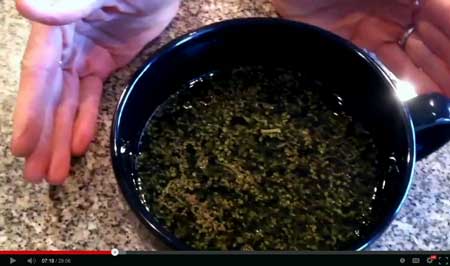 Step 3 - Add enough solvent to cover the cannabis material, plus about an extra inch