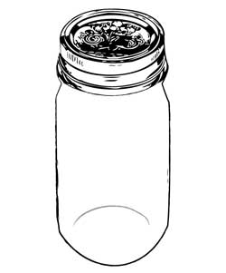 Mason jars are perfect for curing weed