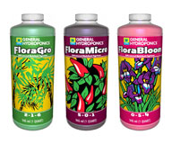 General Hydroponics Flora trio - includes all your base nutrients!