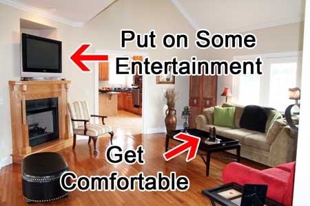 Put on some entertainment and get comfortabe to start trimming