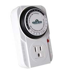 Get an electrical timer to set your grow lights on a schedule