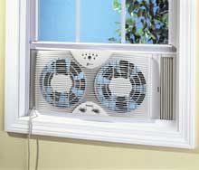 Get a window fan on Amazon.com to help control the heat in your room!