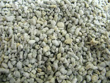 Closeup of horticultural perlite - a perfect soil amendment for growing marijuana!