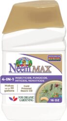 Neem oil MAX is a fungicide, a miticide and an insecticide that's safe for growing marijuana plants