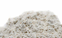 Closeup on a pile of diatomaceous earth