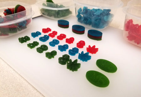 A cannabis gummy lineup. They're all guilty...of being awesome!