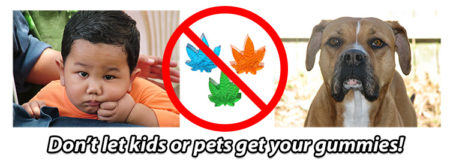 Seriously, don't let kids or pets get your weed gummies!