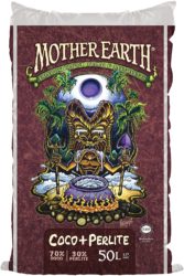 Mother Earth Coco Plus Perlite is an excellent grow medium for growing marijuana in a microgrowery style space