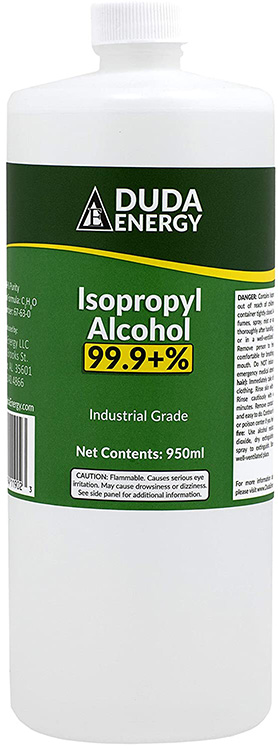 Isopropyl Alcohol, also known as rubbing alcohol