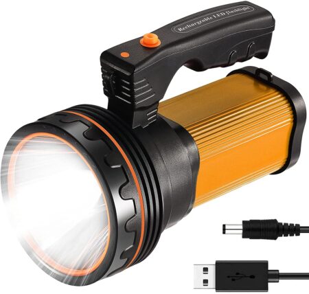 Get a really strong (but inexpensive) flashlight on Amazon.com