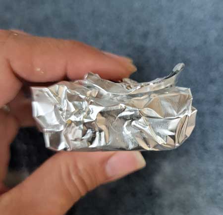Marijuana firecracker edible all wrapped up in aluminum foil