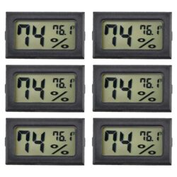 Mini hygrometers can be used to measure humidity levels in your curing jars