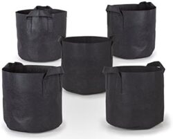  Example a 5-pack of 2-gallon fabric pots for growing cannabis (any brand of fabric pot works great)