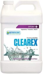 Get Clearex supplement by Botanicare to help flush marijuana plants before harvest and clear out a chemical taste