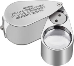 Jeweler's loupe will let you see your marijuana trichomes, available on Amazon