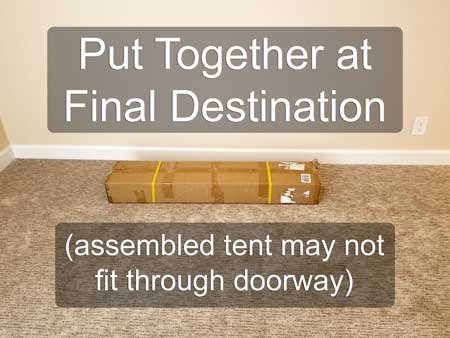 Put together your cannabis grow tent at the final destination