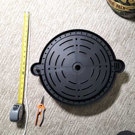 AC Infinity Auto-Watering pot bases - directions say you need to cut rope - see pictures of full assembly at GrowWeedEasy.com