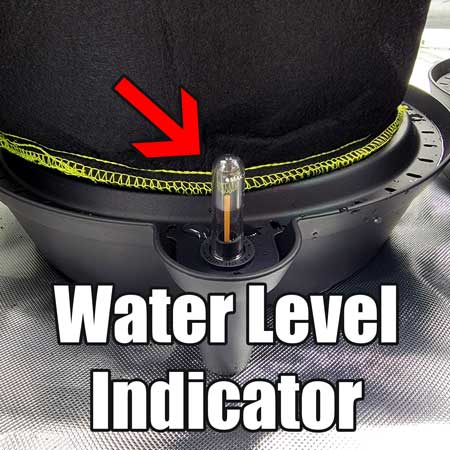 AC Infinity auto-water pot bases - water level indicator - growweedeasy.com grow journal 