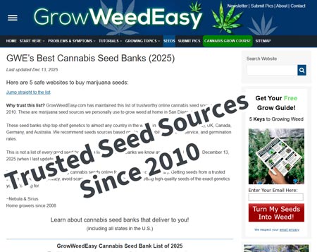 GWE's list of seed sources page