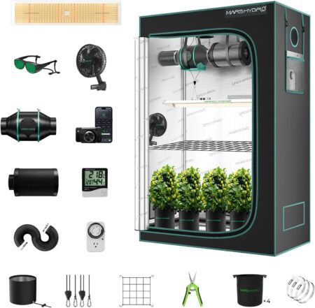 Mars Hydro 2x4x6 grow tent cannabis home grow kit on Amazon
