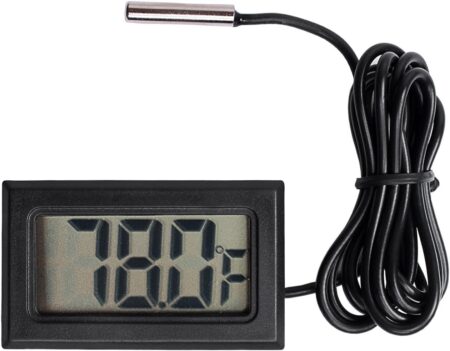Thermometer with probe to hang near your cannabis plants - GrowWeedEasy.com