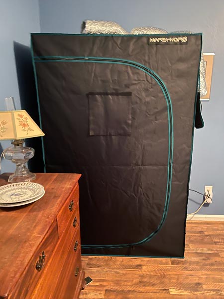 Ms. S set up this tent