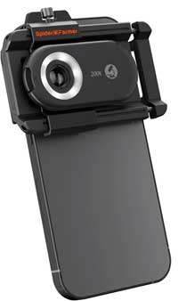 Clip-on phone microscope