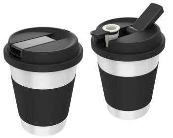 Cupro coffee cup bong to smoke cannabis stealthy