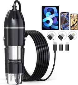 USB microscope connects to devices