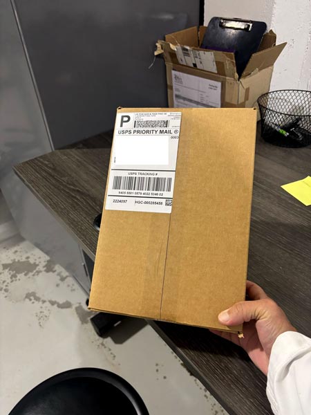 Homegrown cannabis clone discreet mail packaging